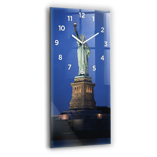 Vertikale Uhr mit motiv Freiheitsstatue in New York
