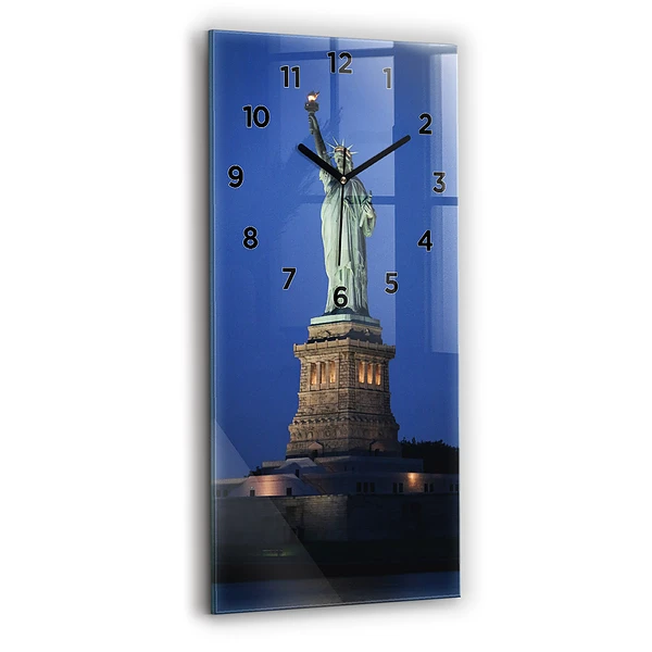 Vertikale Uhr mit motiv Freiheitsstatue in New York