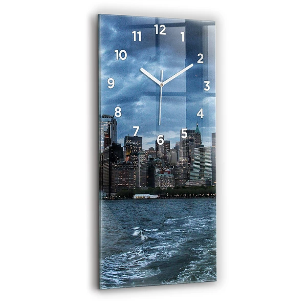 Vertikale Uhr mit motiv Panorama von New York City