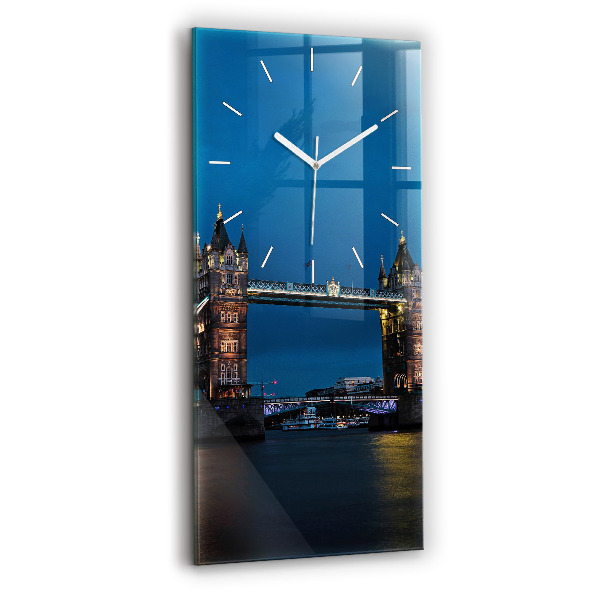 Vertikale Uhr mit motiv Tower Bridge London bei Nacht