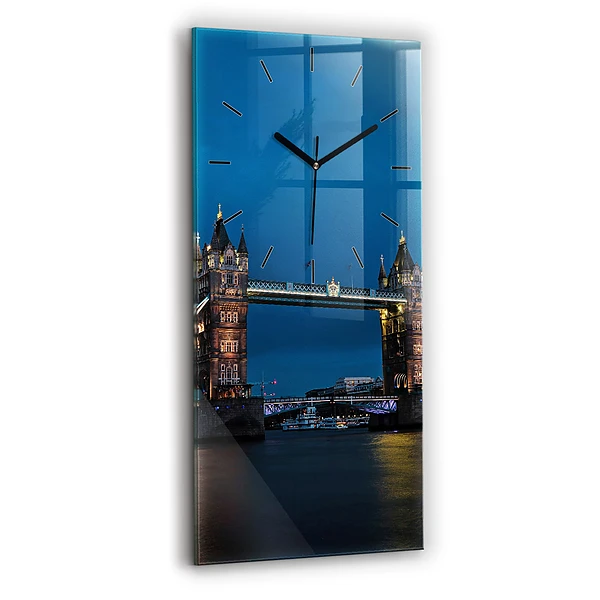 Vertikale Uhr mit motiv Tower Bridge London bei Nacht