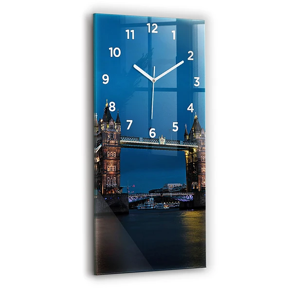 Vertikale Uhr mit motiv Tower Bridge London bei Nacht