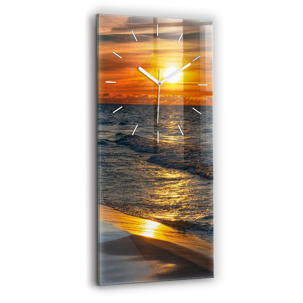 Vertikale Uhr mit motiv Władysławowo Ostsee