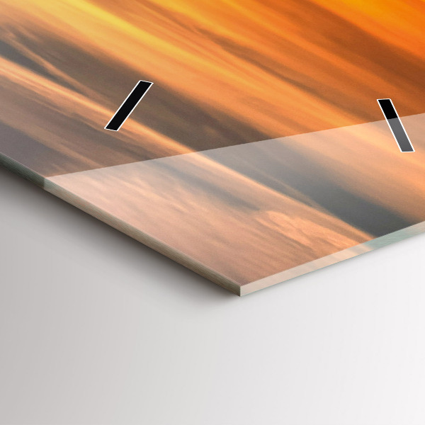 Vertikale Uhr mit motiv Władysławowo Ostsee