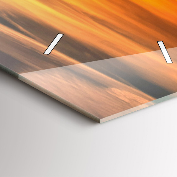 Vertikale Uhr mit motiv Władysławowo Ostsee