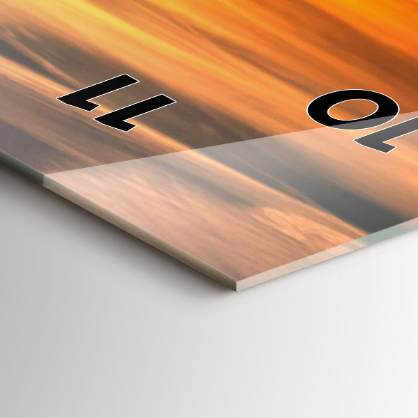 Vertikale Uhr mit motiv Władysławowo Ostsee