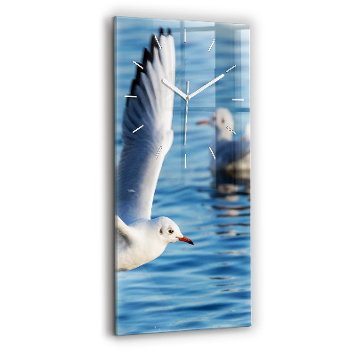 Vertikale Uhr mit motiv Seemöwen in Gdynia