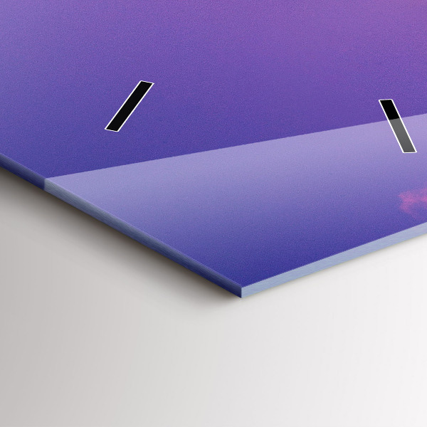 Vertikale Uhr mit motiv Wolkenkratzer in Warschau