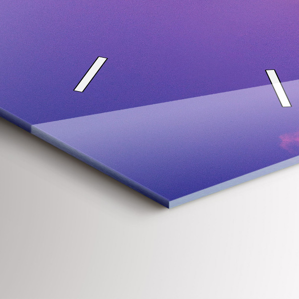 Vertikale Uhr mit motiv Wolkenkratzer in Warschau