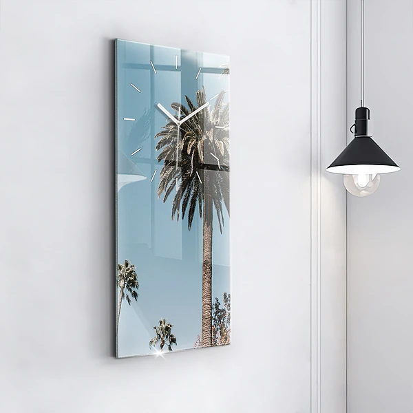 Vertikale Uhr mit motiv Palmen in Los Angeles