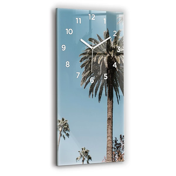 Vertikale Uhr mit motiv Palmen in Los Angeles