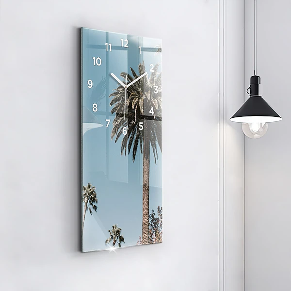 Vertikale Uhr mit motiv Palmen in Los Angeles