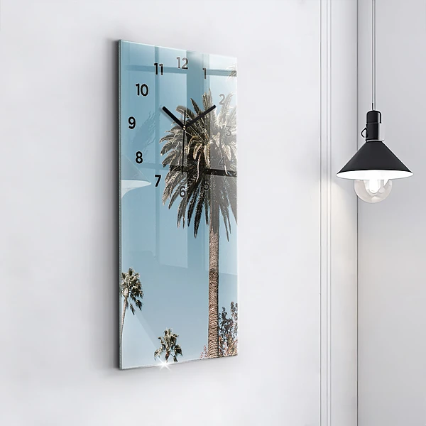 Vertikale Uhr mit motiv Palmen in Los Angeles