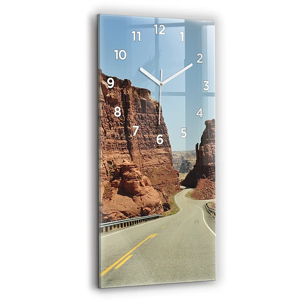 Vertikale Uhr Die Route 66 in den USA