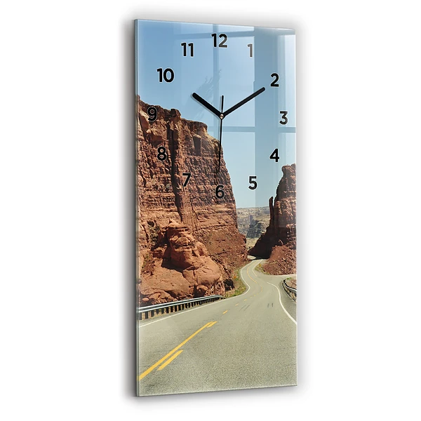 Vertikale Uhr Die Route 66 in den USA