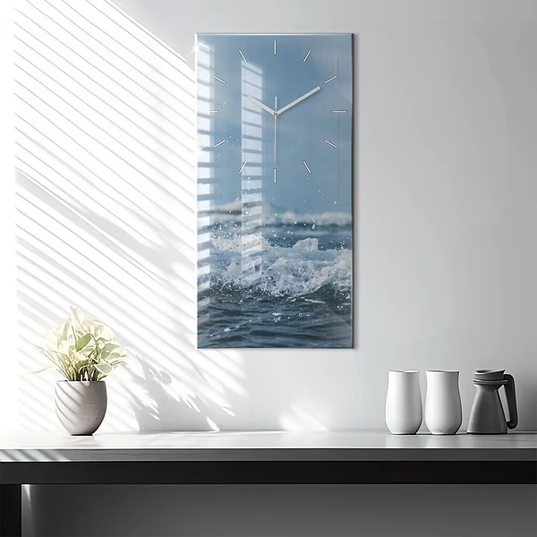 Vertikale Uhr mit motiv Wellenfotografie