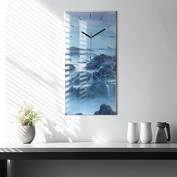 Vertikale Uhr mit motiv Leuchtturm