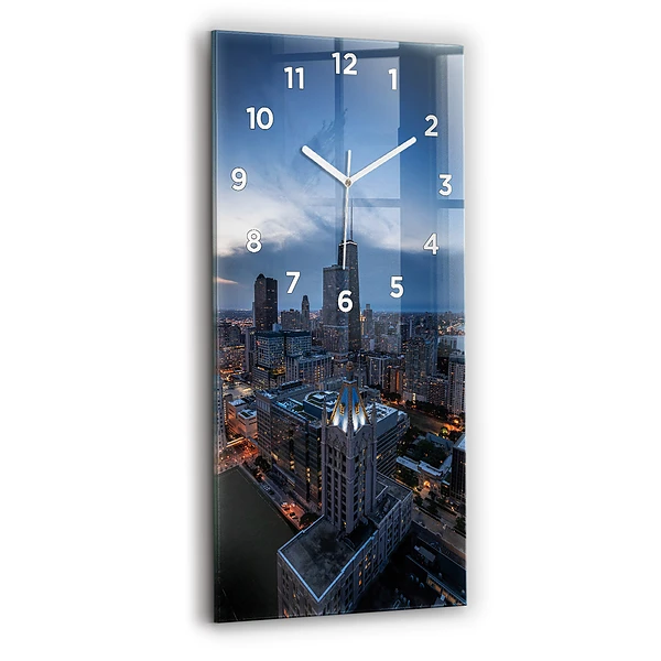 Vertikale Uhr mit motiv Foto von Chicago