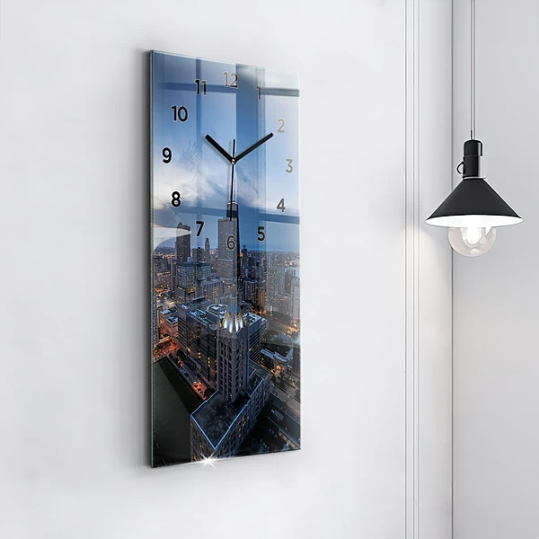 Vertikale Uhr mit motiv Foto von Chicago