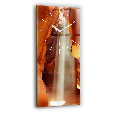 Vertikale Uhr mit motiv Wüstenschlucht