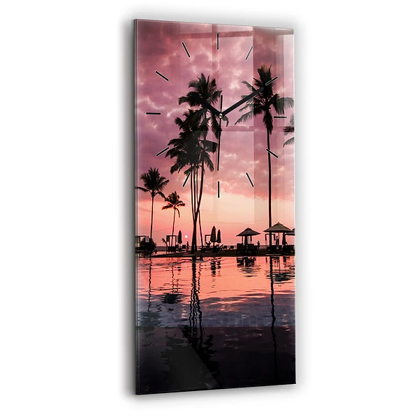 Vertikale Uhr Palmen auf Hawaii