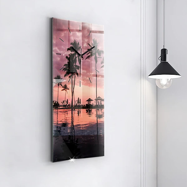 Vertikale Uhr Palmen auf Hawaii