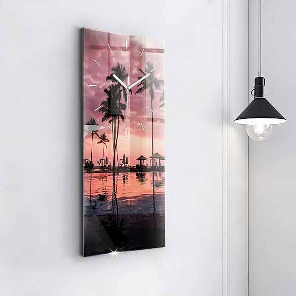 Vertikale Uhr Palmen auf Hawaii