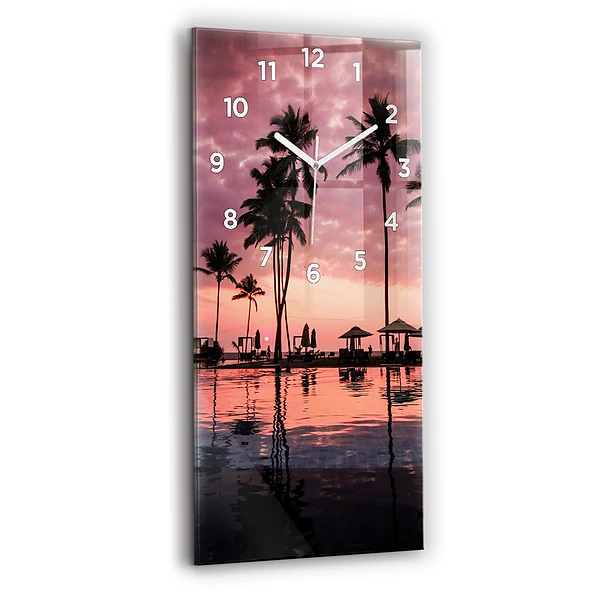 Vertikale Uhr Palmen auf Hawaii