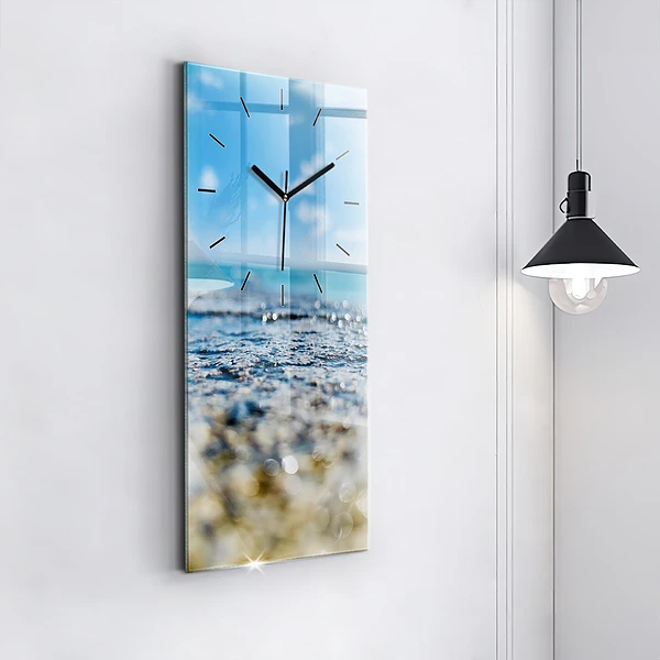 Vertikale Uhr mit motiv Wasserfotografie