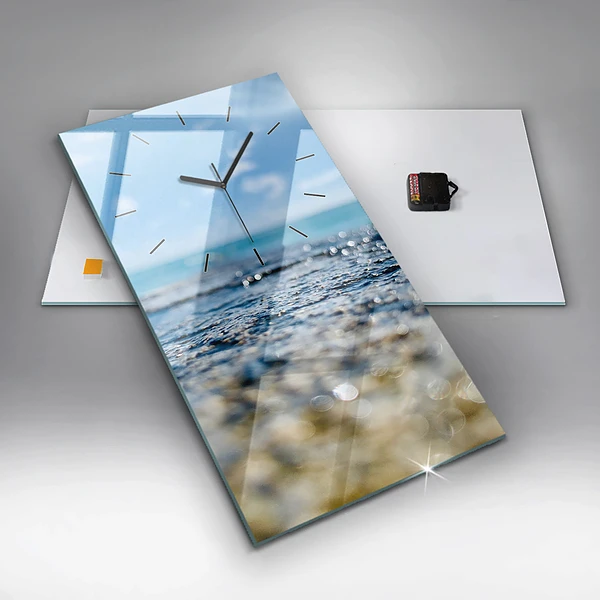 Vertikale Uhr mit motiv Wasserfotografie