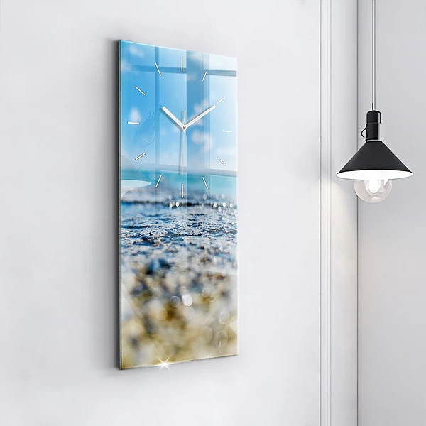 Vertikale Uhr mit motiv Wasserfotografie