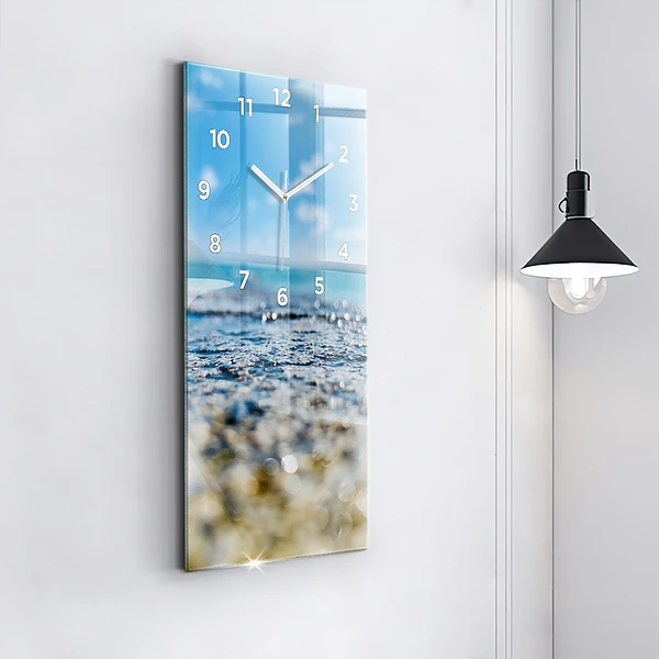 Vertikale Uhr mit motiv Wasserfotografie