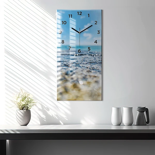 Vertikale Uhr mit motiv Wasserfotografie