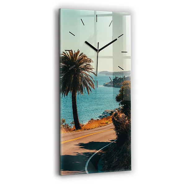 Vertikale Uhr Palmen in Malibu
