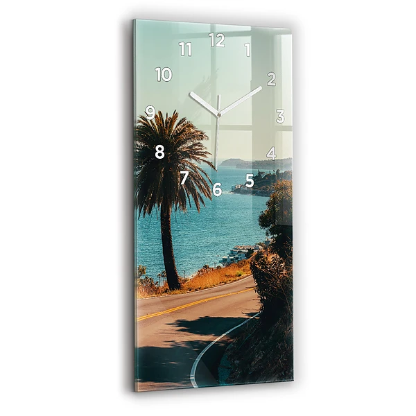 Vertikale Uhr Palmen in Malibu