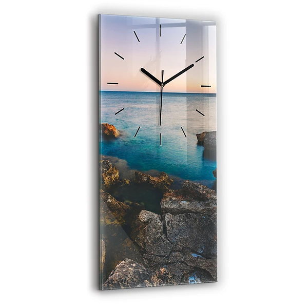 Vertikale Uhr mit motiv Meereslandschaft