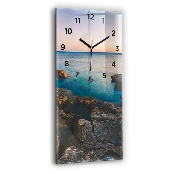 Vertikale Uhr mit motiv Meereslandschaft