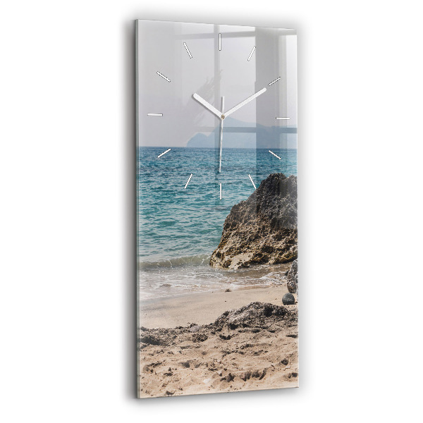 Vertikale Uhr mit motiv Blick auf das Mittelmeer