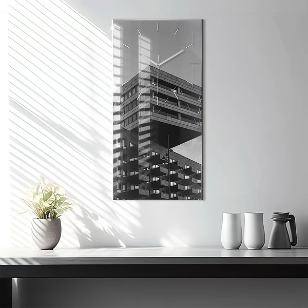 Vertikale Uhr mit motiv Architektur in Amsterdam