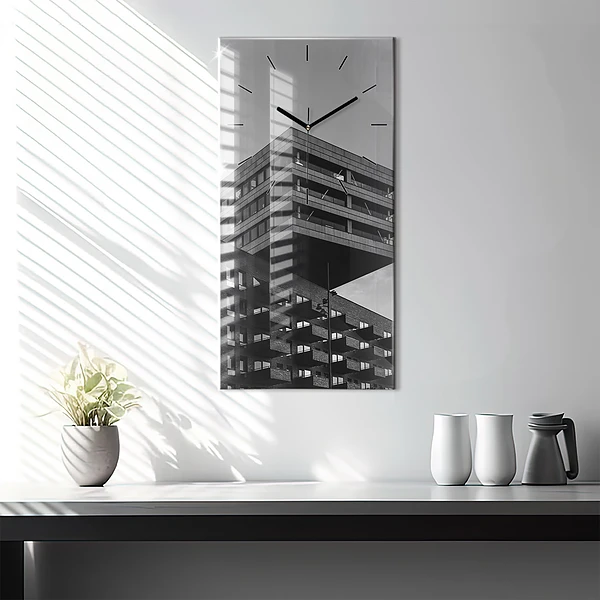 Vertikale Uhr mit motiv Architektur in Amsterdam