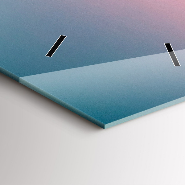 Vertikale Uhr mit motiv Felsen bei Sonnenuntergang