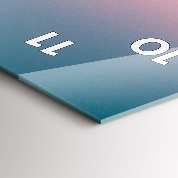 Vertikale Uhr mit motiv Felsen bei Sonnenuntergang