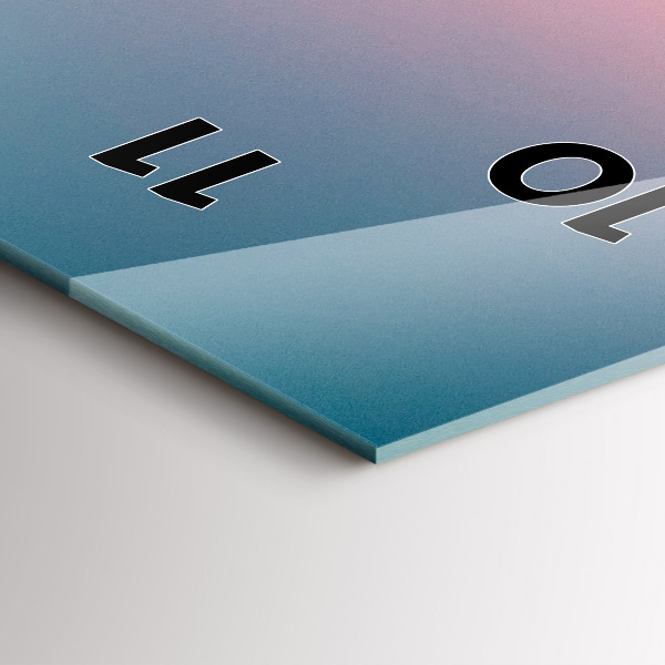 Vertikale Uhr mit motiv Felsen bei Sonnenuntergang