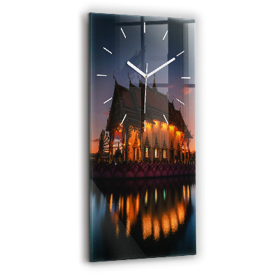 Vertikale Uhr Tempel in Bangkok