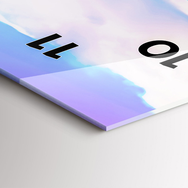 Vertikale Uhr Godafoss in Island