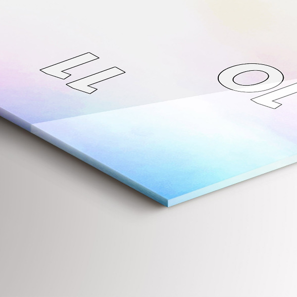 Vertikale Uhr mit motiv Wasserfall in Island