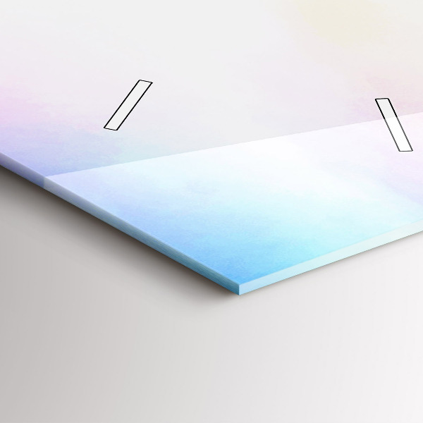 Vertikale Uhr mit motiv Wasserfall in Island