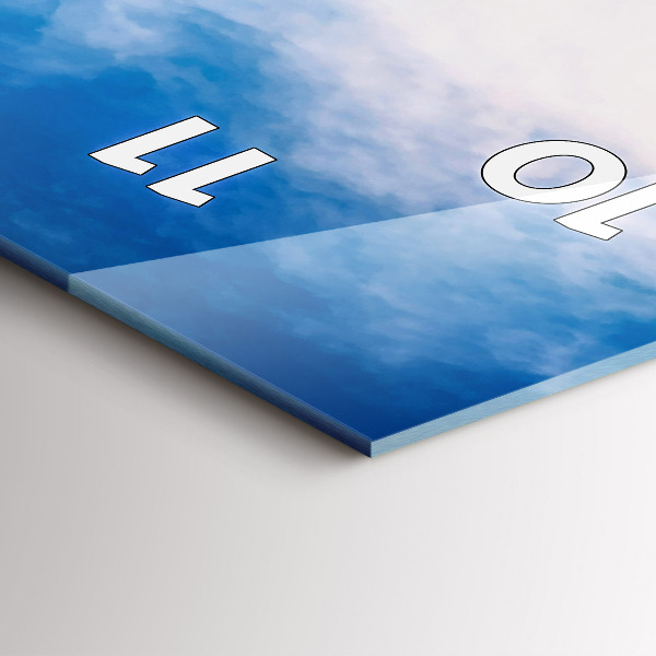 Vertikale Uhr Wasserfall in Island