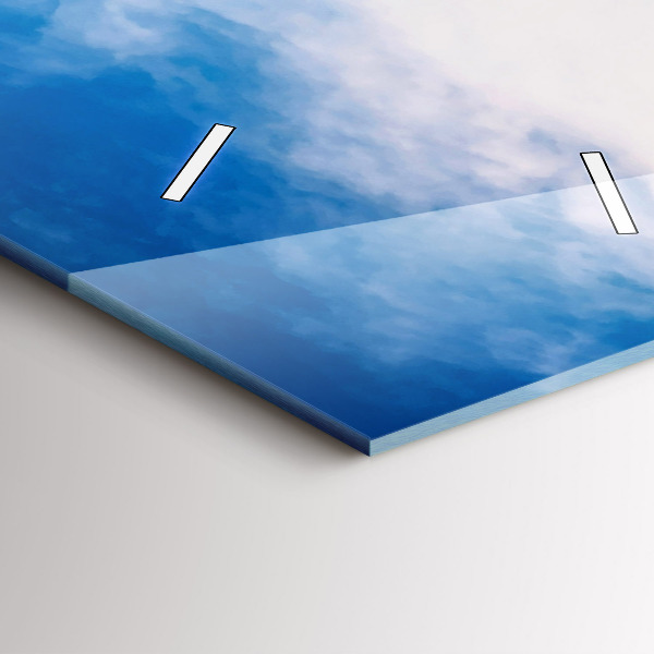 Vertikale Uhr Wasserfall in Island