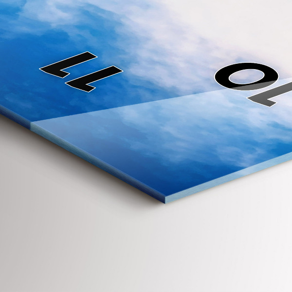 Vertikale Uhr Wasserfall in Island